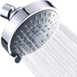 High-Pressure Fixed Rain Showerhead — 5 Spray Modes, Features Adjustable Metal Swivel Ball Joint, Delivers a Comfortable Shower Experience Even in Low-Flow or Low-Pressure Environments